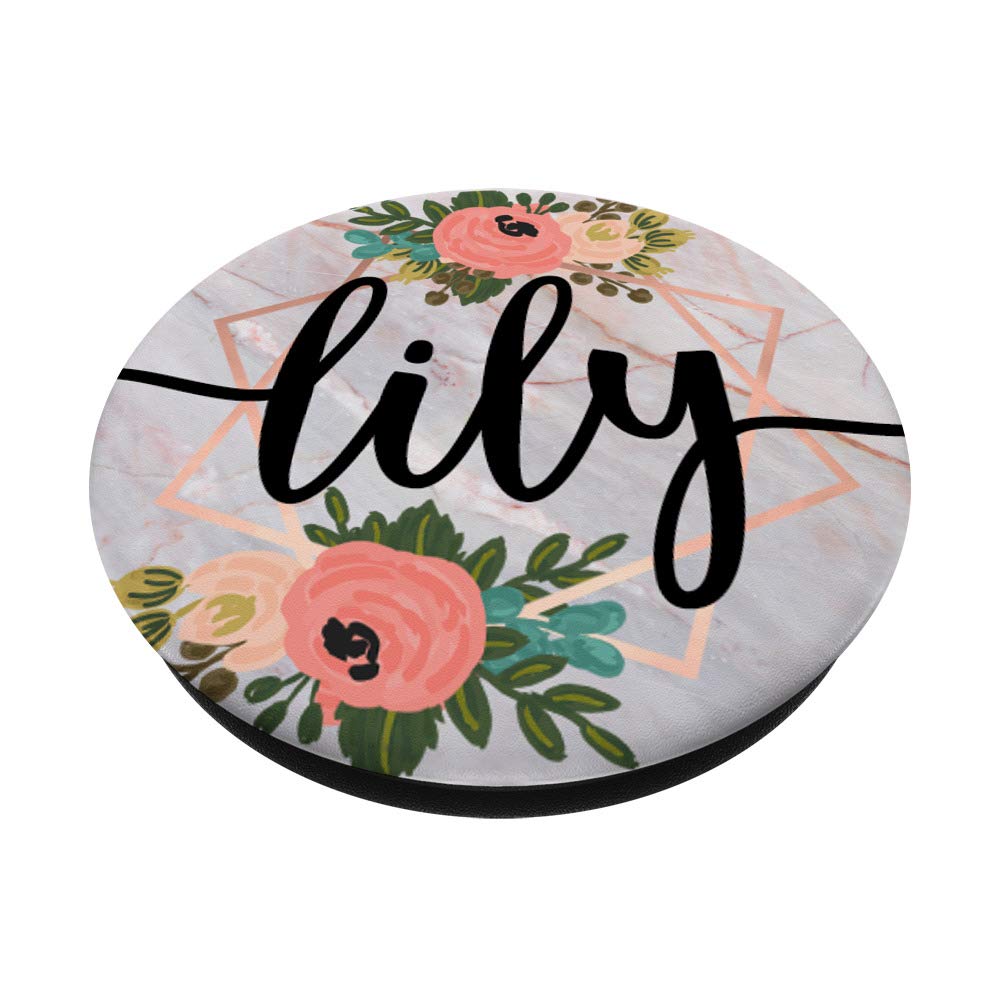 Amazon.com: First Name Lily & Rose Pink & Flowers PACH263