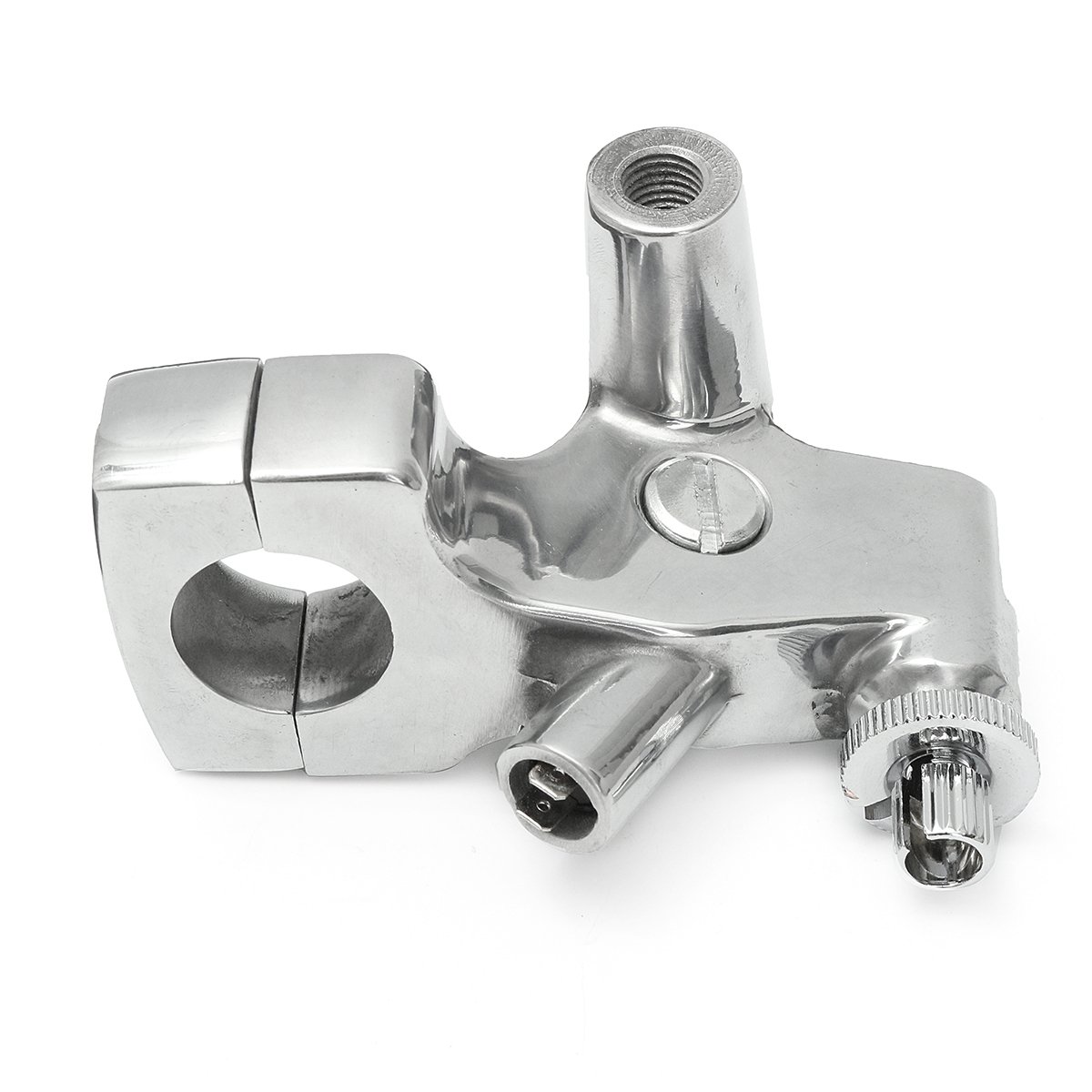 Viviance Supporto Compatibile con Leva Leva Frizione Moto da 25 mm 1 Pollice Compatibile con Harley Honda Shadow 600 VT750 - Argento