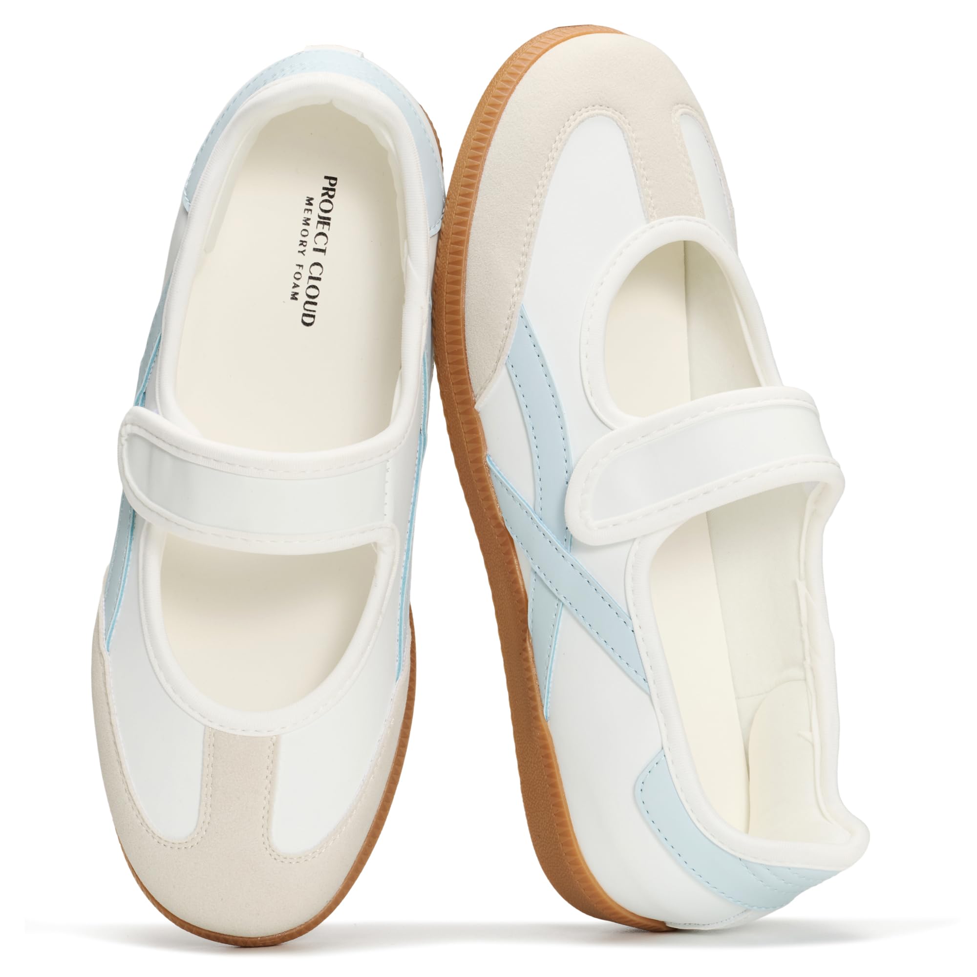 Project Cloud Mary Jane Shoes, Comfortable Fashion Sneakers for Women | Comfortable Womens Shoes - Casual Trendy Womens Shoes with Memory Foam Insole Lightweight - Fashion Womens Sneakers