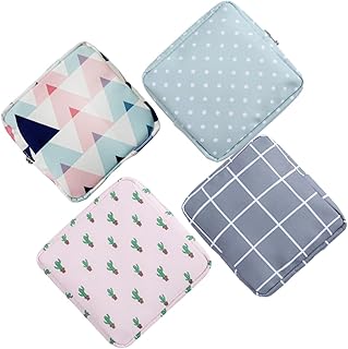 Healifty 4pcs decor period pouch tampon storage bag pad bag multi-function small bag portable bag napkin