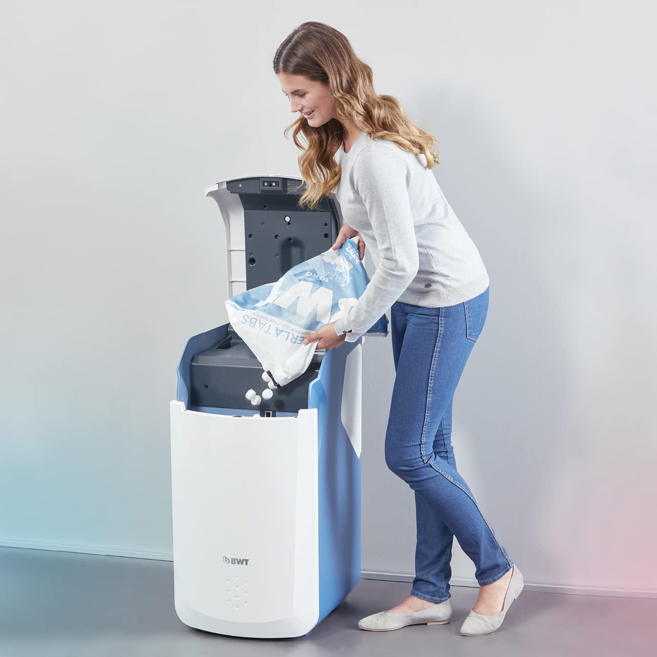 BWT Perla Tabs Sel régénérant 200 kg – sel très Pur 99,9 % pour adoucisseur d’Eau, 20 Sacs Pratiques de 10 kg, Entretien Optimal de l’Eau Douce