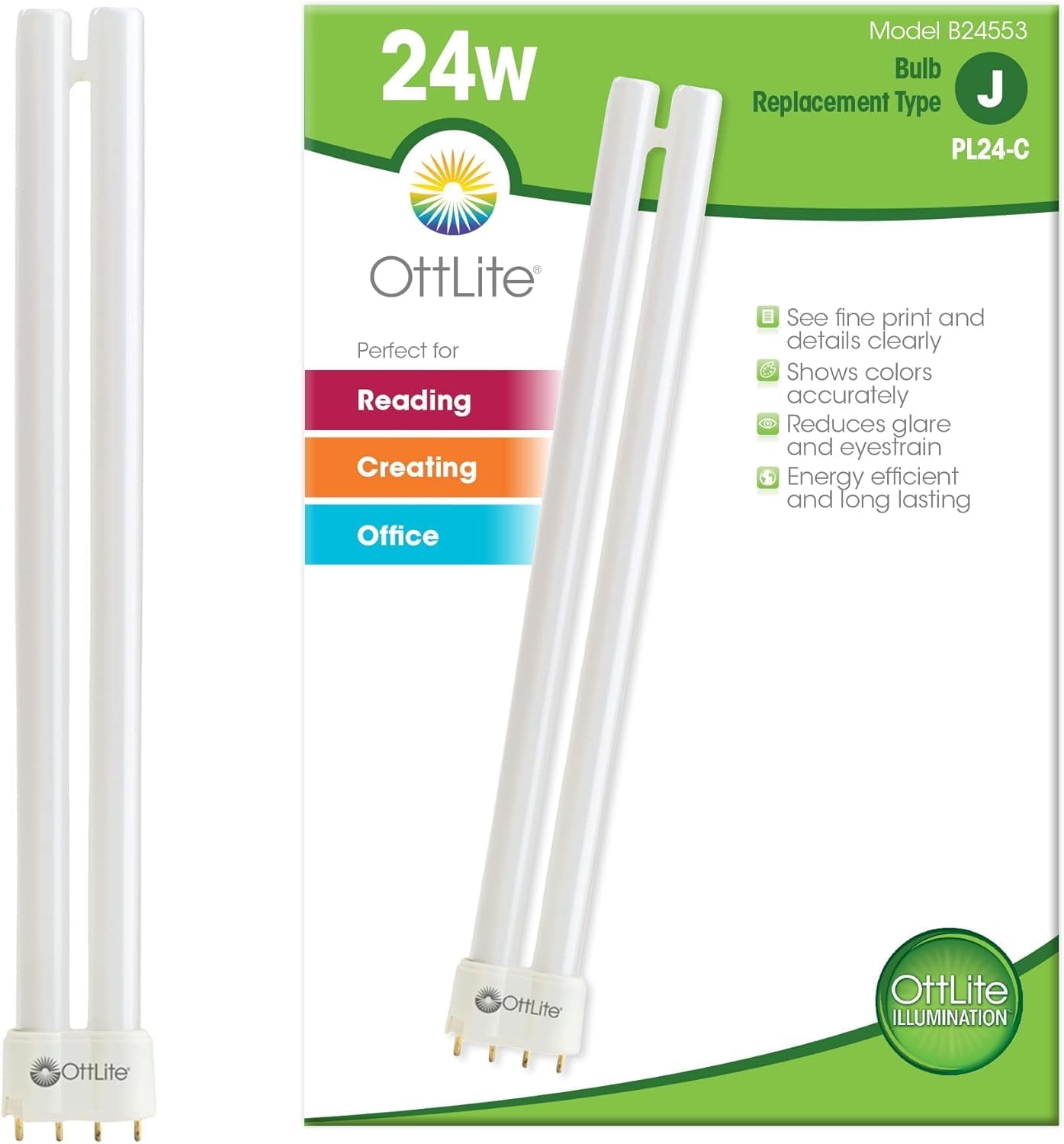 OttLite B24553 24W Tube Replacement