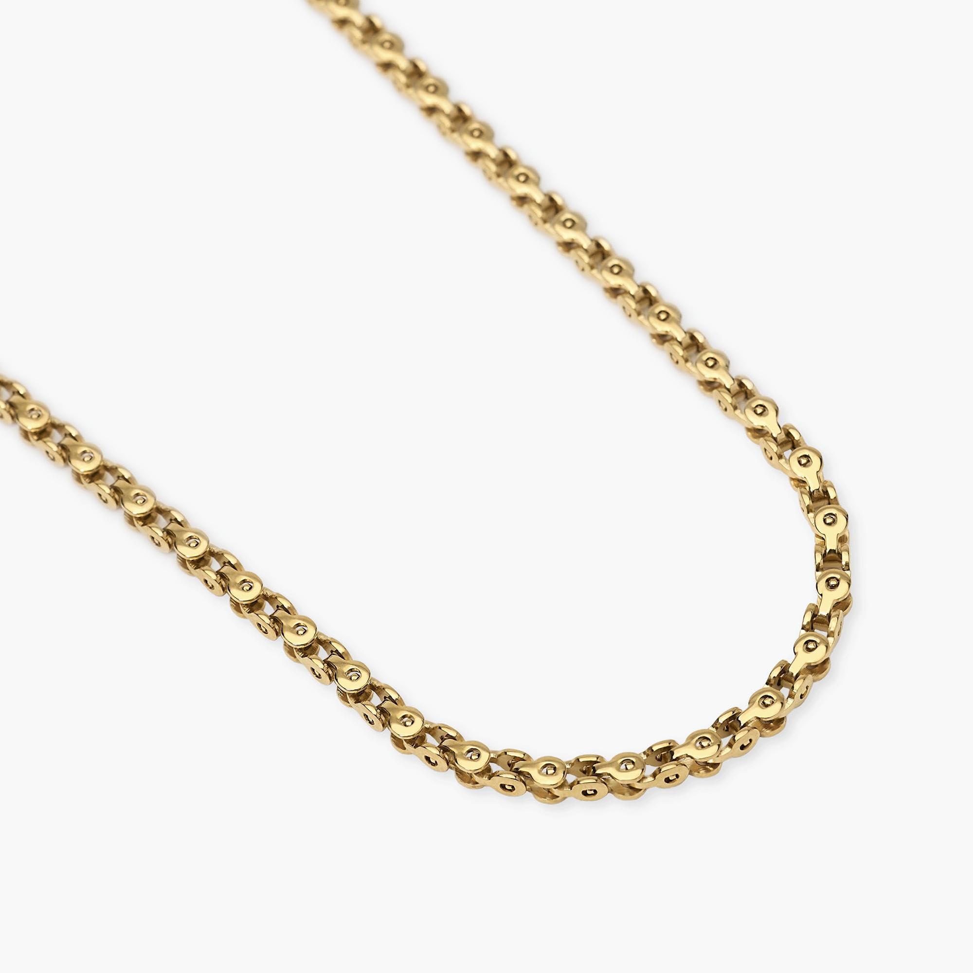KIDULT - Collana Uomo - Collana Uomo In Acciaio Dorato Con Catena Fancy - 851100
