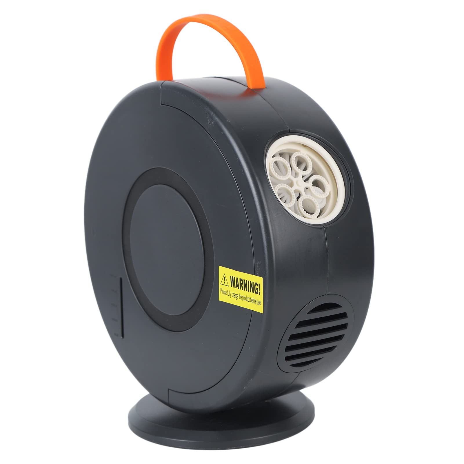 Generic Macchina a di Rotazione Automatica, Serbatoio dell'acqua Staccabile Completamente Chiuso e Sicuro, Ventilatore a Automatico per Compleanno e Festa (BLACK)