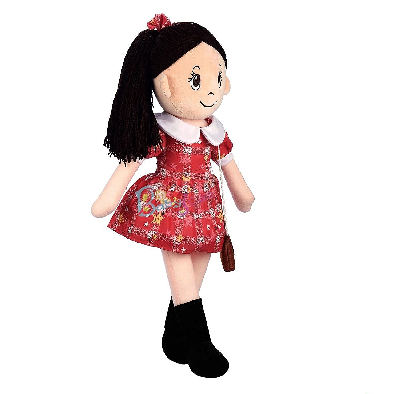 Babyjoys Stuffed Cuddly Soft Toy/Plush Doll for Girls Red-55 cm