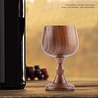 Vista 2 de Copa de vino tinto de madera, copa de vino de madera, copa de santo grial, copa de cáliz, copa de cáliz de madera maciza, copa de comunión