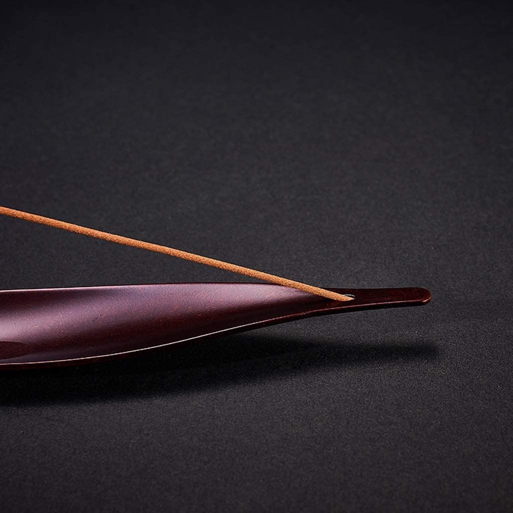 Porta Incenso Bruciatore Incenso One Leaf Ark Antico Bastoncino Di Incenso Zen Fragrant Road Home Indoor Bruciatore Di Incenso Bruciatore Di Incenso In Legno Di Sandalo Portaincenso Per Famiglia(Brass