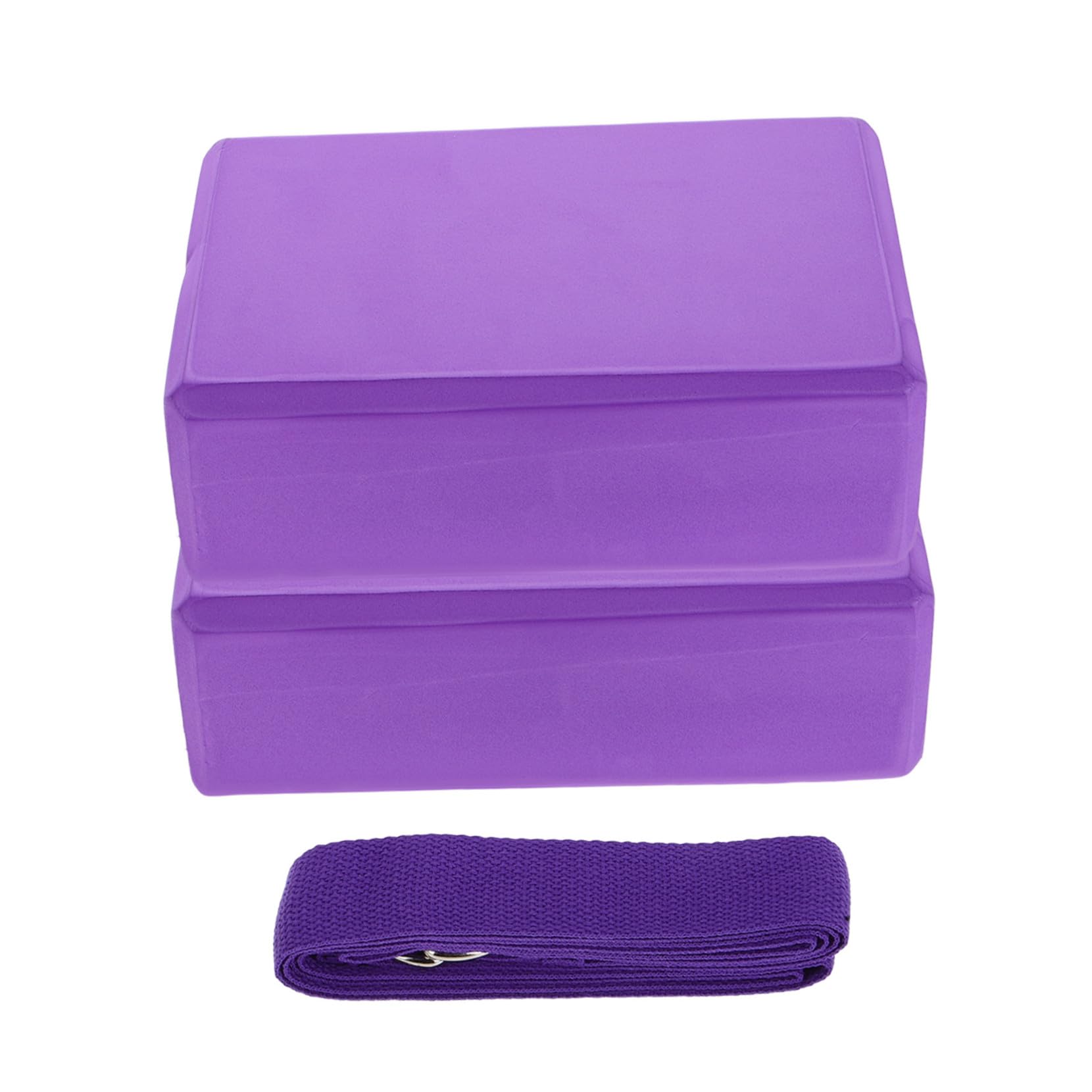 3 Blocchi Yoga in Schiuma con Fascia Elasticizzata per Stretching e Miglioramento Flessibilità Supporto Ergonomico per e Portatile e Adatto Principianti
