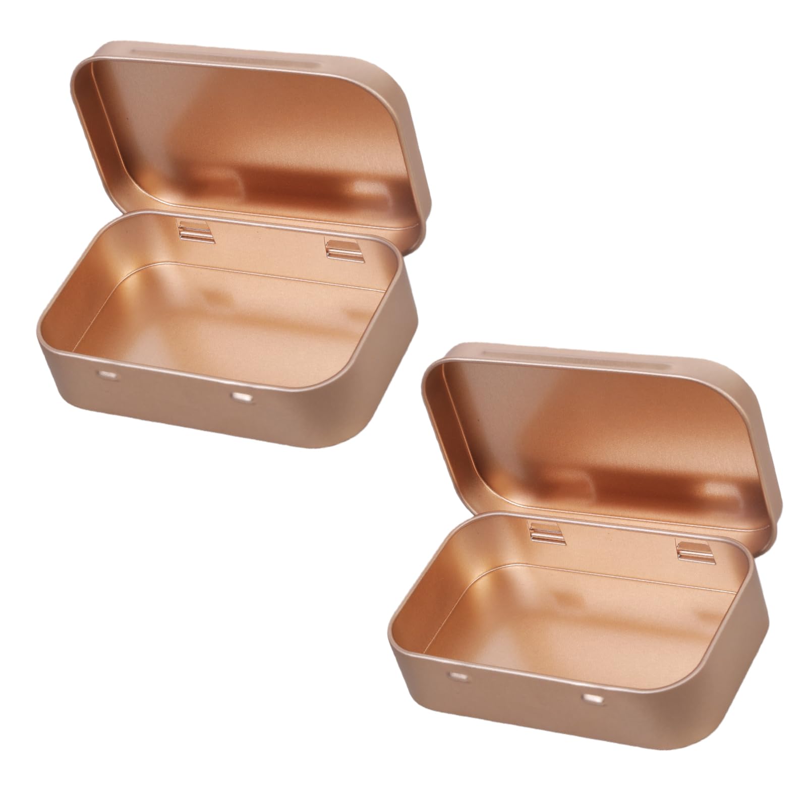 ZWWAAZHF Space Efficient Iron Storage Containers Flipped Top Designs Sturdy Tin Boxes for Home Daily Use Flipped Top Tin Storage Box