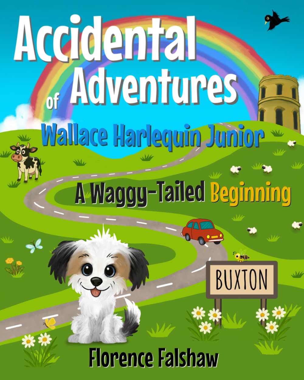 A Waggy-Tailed Beginning: A Puppy Adoption Story in Rhyme for Children 3-8 (The Accidental Adventures of Wallace Harlequin Junior) (The Accidental ... Junior: Rhyming Dog Stories for Kids)