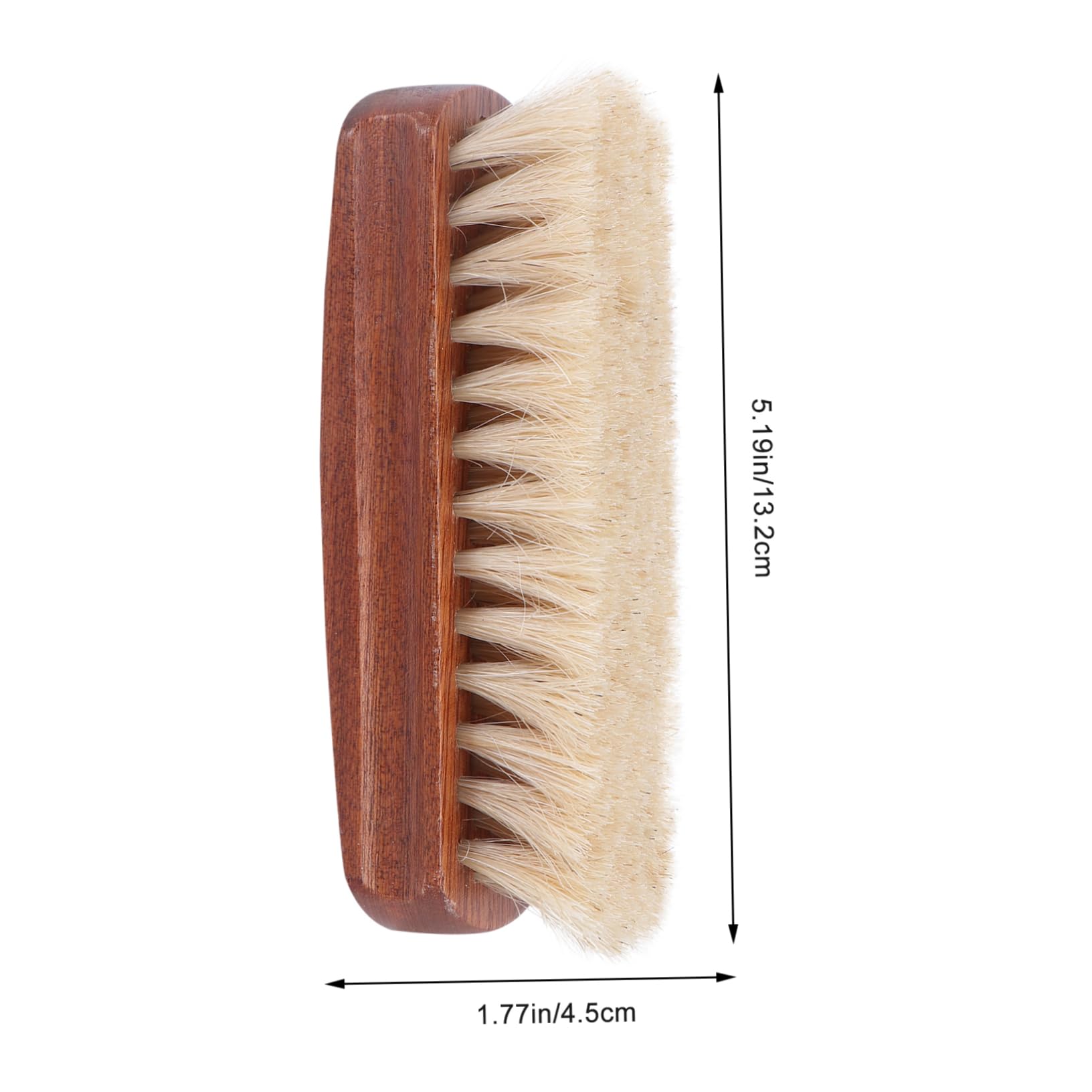 3 Piezas Cepillo De Zapatos Multifuncional Cabello De Caballo Abrigo Mango De Madera Lustrador De Zapatos Desempolvar Bambú