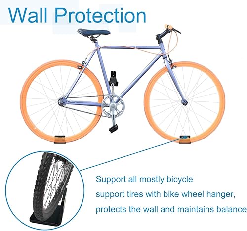 Miniatura 2 de Qualward Soporte de pared para bicicleta soporte de almacenamiento para pedal de ciclismo para garaje