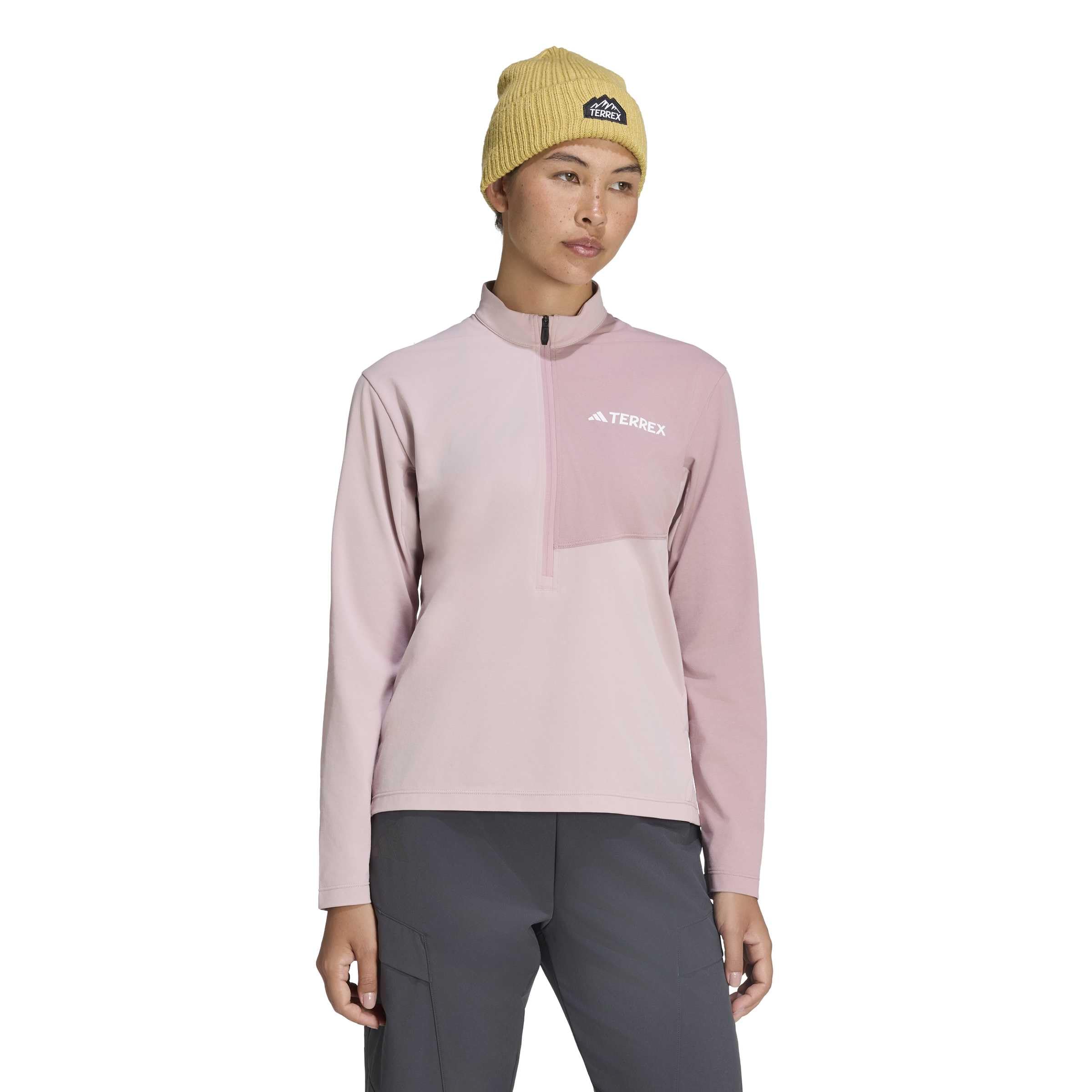 adidas Damen Terrex Multi Climacool Half Zip Long Sleeve T-Shirt