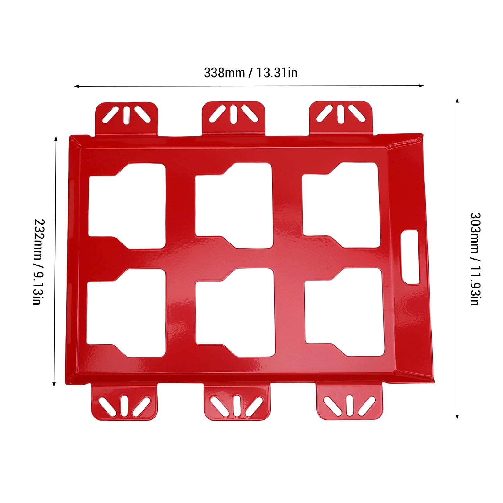 Generic Robusta Placa Base de Montaje de Caja de Herramientas de Repuesto para Embalaje - Fijación Segura para Cajas de Camiones, Paredes y Más - Soporta hasta 100 Libras - Ideal para Organización y