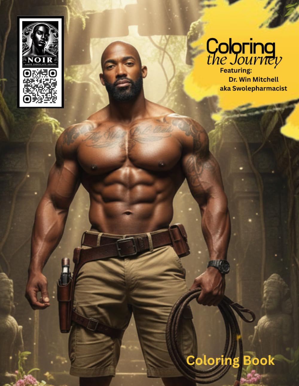 Haute Chocolate Designs | Coloring the Journey | Dr. Win Mitchell | Beautiful African American Illustrations For Adults, Teens Relaxation And Stress Relieving