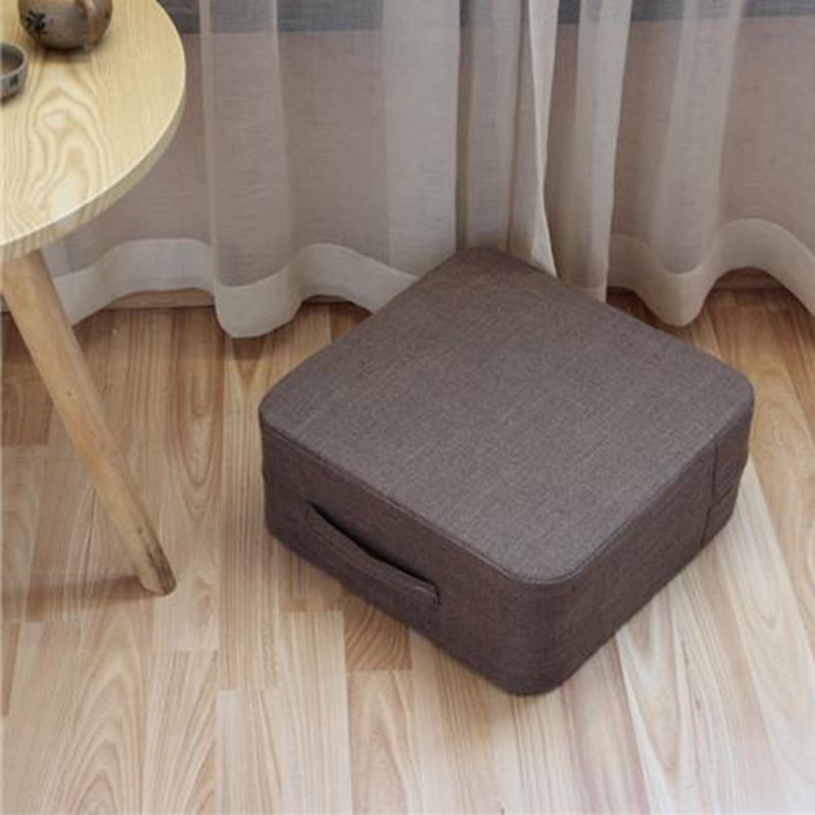 Cuscini quadrati, cuscini per interni, cuscini da pavimento per meditazione, morbidi cuscini con rivestimento lavabile, per trampolini interni, spessi giapponesi