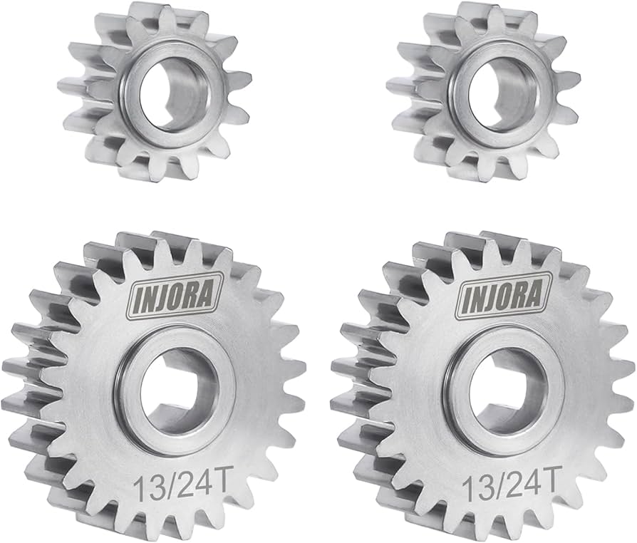 Amazon.com: INJORA Stainless Steel 13/24T Underdrive Portal Gears