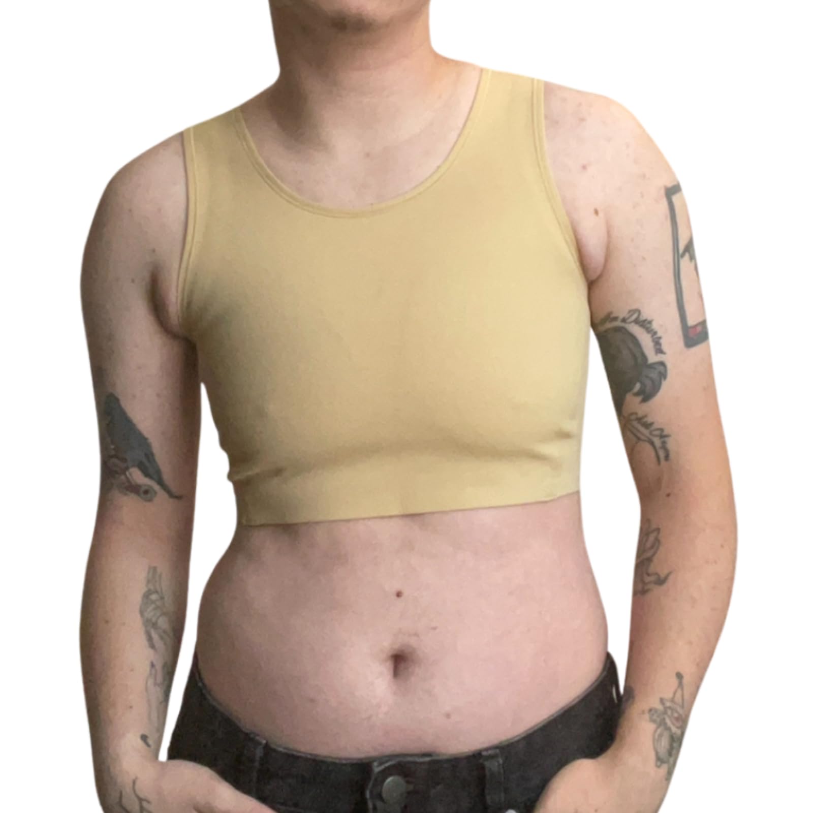 Wonababi Soutien-gorge de compression ultra plat sans couture pour transgenre FTM, gros seins