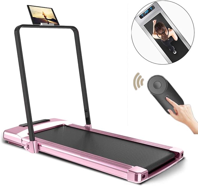 Caminadora Eléctrica Plegable Silenciosa para Casa/Oficina, Color Rosa miniatura 3