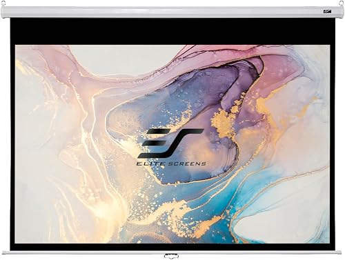 Elite Manual Series M100XWH Projector Screen 100 Inches (254 cm) 16:9 Matte White - 1