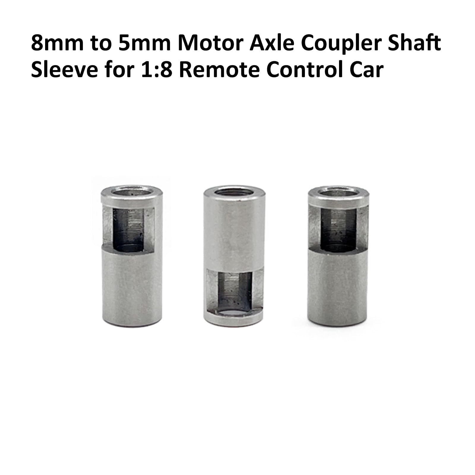 8 mm bis 5 mm Motorachskupplung Wellenhülse 3 Stück 8 mm auf 5 mm Motorachskupplung Wellenhülse für 1:8 ferngesteuertes Auto ersetzt Motorachsenwechsel über Wellenadapter