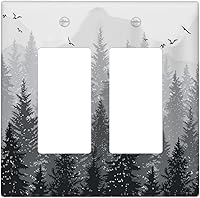 Vista 38 de Cubierta de Interruptor de Luz de Estilo Boho Vintage de los 70 Sol Arcoíris Champiñón Floral Rocker Individual 1 Gang Cubierta de Enchufe