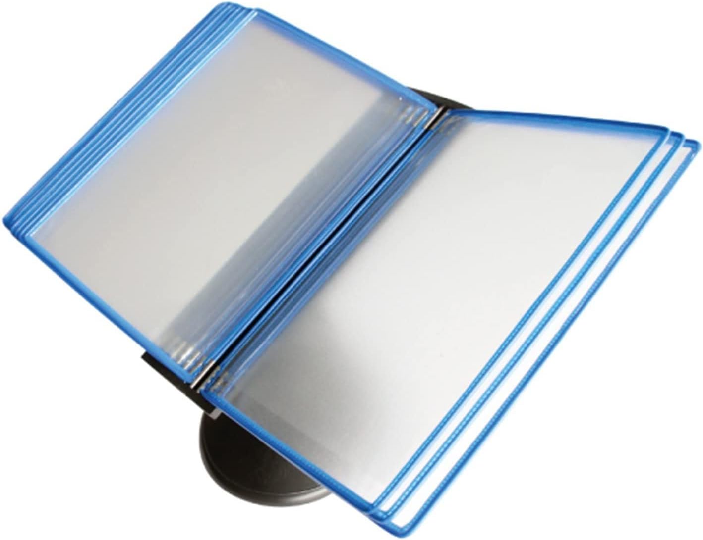 Desktop Reference Organizer - Catalog Display Rack, 10-Pocket Desk Reference Organizer with Supplies Storage Base, Pockets to Hold 20 Sheets of Paper, Deluxe Catalog File Rack (Color : Red)