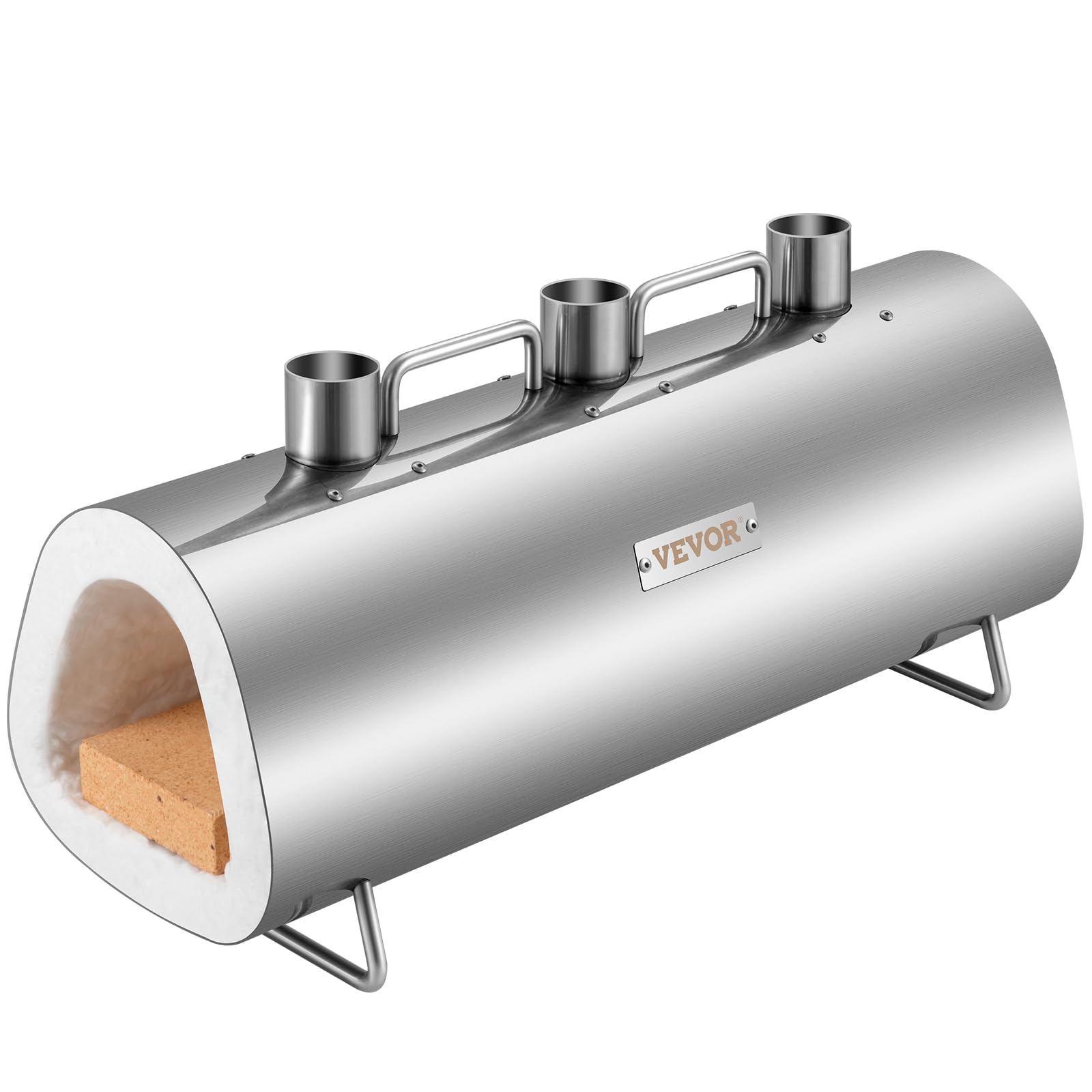 VEVOR Forge à Gaz Propane avec 3 Brûleurs Four de Fusion au Propane Max 1427 ℃ Four de Forge à Gaz Efficace Économique Fabrication Couteaux Forgeage Métaux pour Couteliers Maréchaux-Ferrants Forgerons