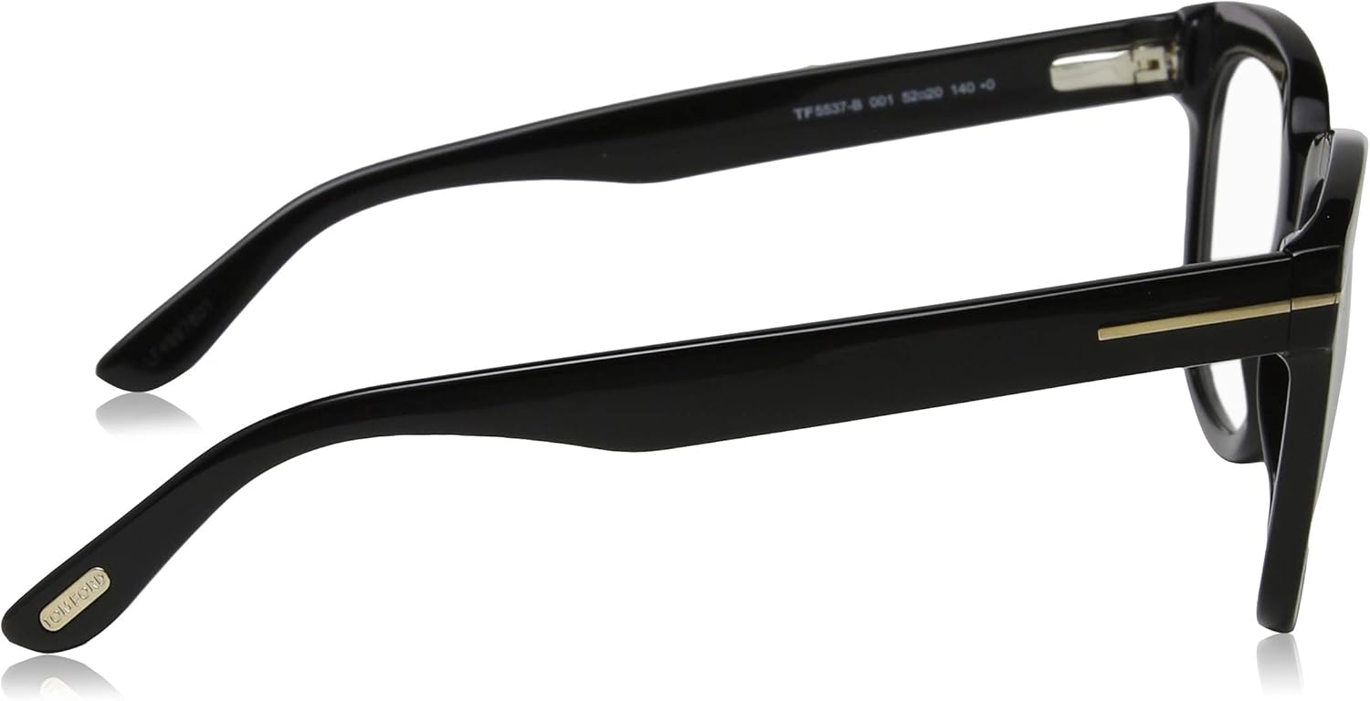 Tom Ford Blue Block Eyeglasses TF5537B 001 Black 52mm FT5537 - Image 3