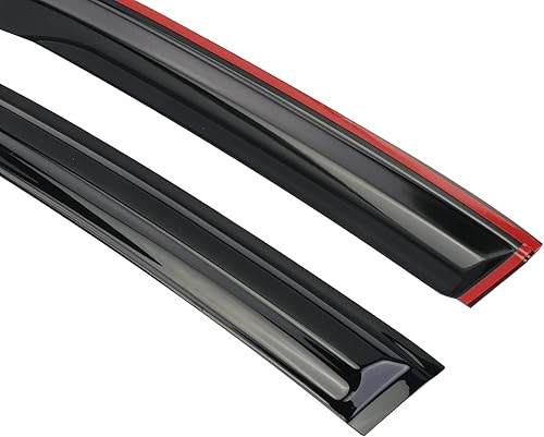 Miniatura 5 de AOKAILI 4 unidades de deflectores de ventana tintados en negro ahumado compatibles con Venza 2009 2010 2011 2012 2013 2014 2015 2016
