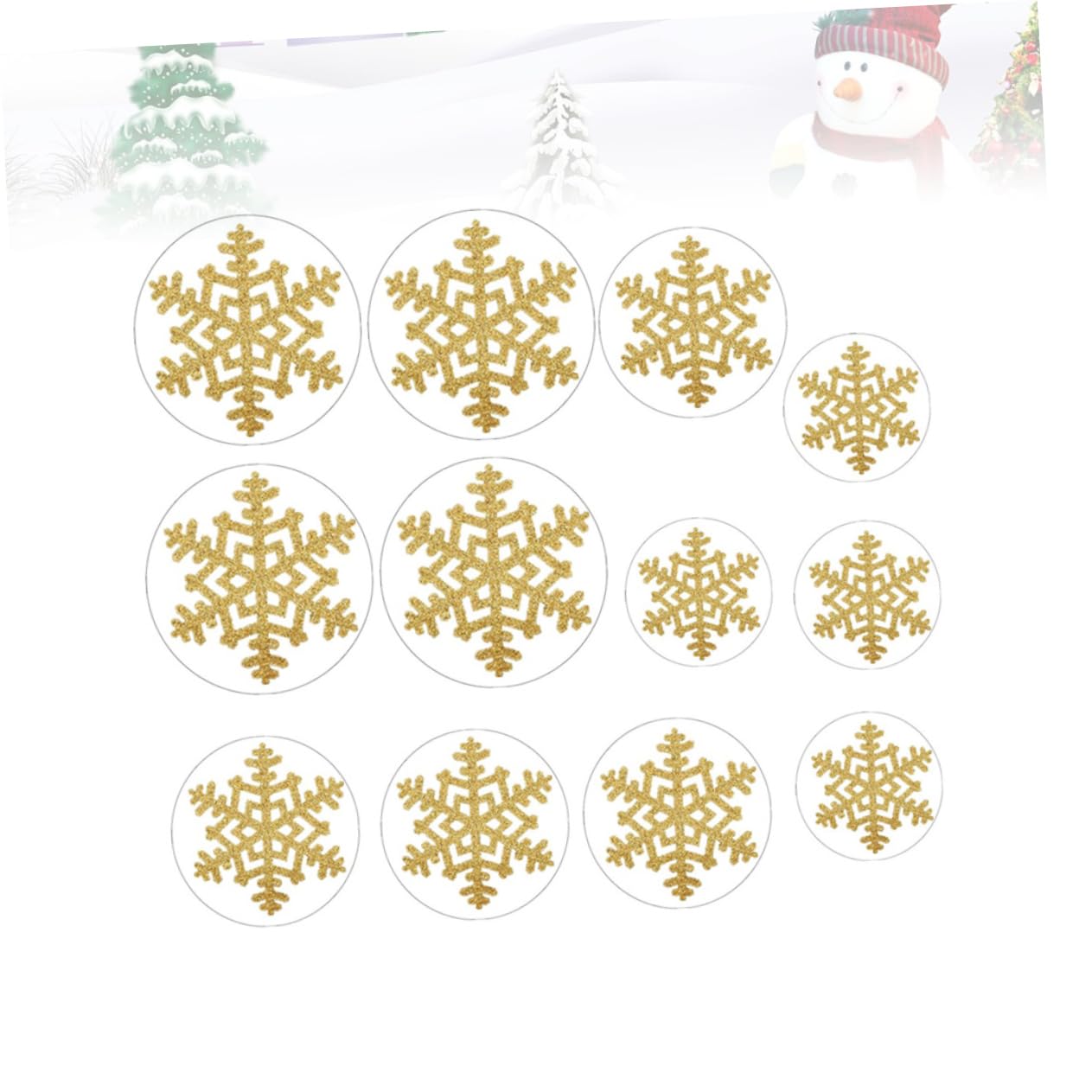 ABOOFAN 36piezas Pegatinas De De Autoadhesivas Para Decoración Navideña Para Paredes y Suelos Decoración Creativa Para Fiestas De Navidad Hogar Oficina