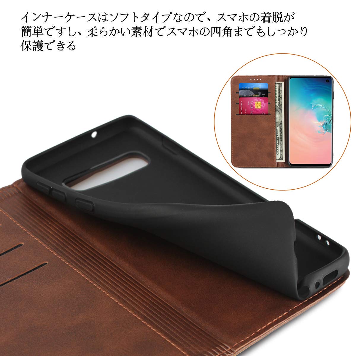 Amazon.co.jp: Galaxy S10 ケース SCV41 SC-03L 対応 エス10 カバー