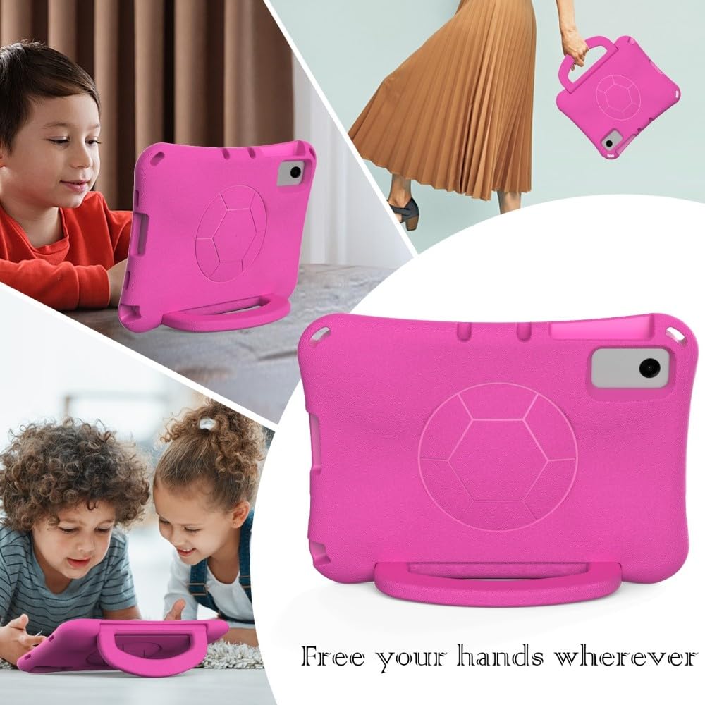 Generic etui kompatybilne z Samsung Galaxy Tab A11 Plus 11.0 SM-X230 SM-X236 (kolor: miętowy zielony) dziecięcy silikonowy uchwyt stojak pokrowiec