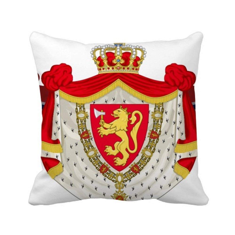 Housse de coussin Norvège aux finitions haut de gamme et détails brodés