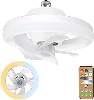 TRIVYOM Acrylic Ceiling Fan with Lights and Remote || 3 Speeds Infinite Dimmable Light with 1 Meter Extender Wire || 360 R... Price In India