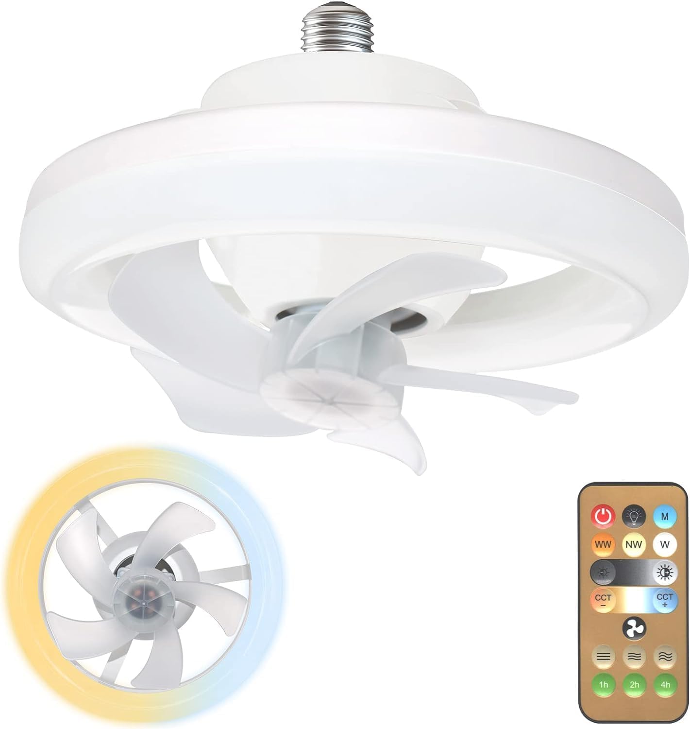 TRIVYOM Acrylic Ceiling Fan with Lights and Remote || 3 Speeds Infinite Dimmable Light with 1 Meter Extender Wire || 360 Rotation Ceiling Fan || LED Ceiling Fan Light for Bathroom, Bedroom, Home-image-38