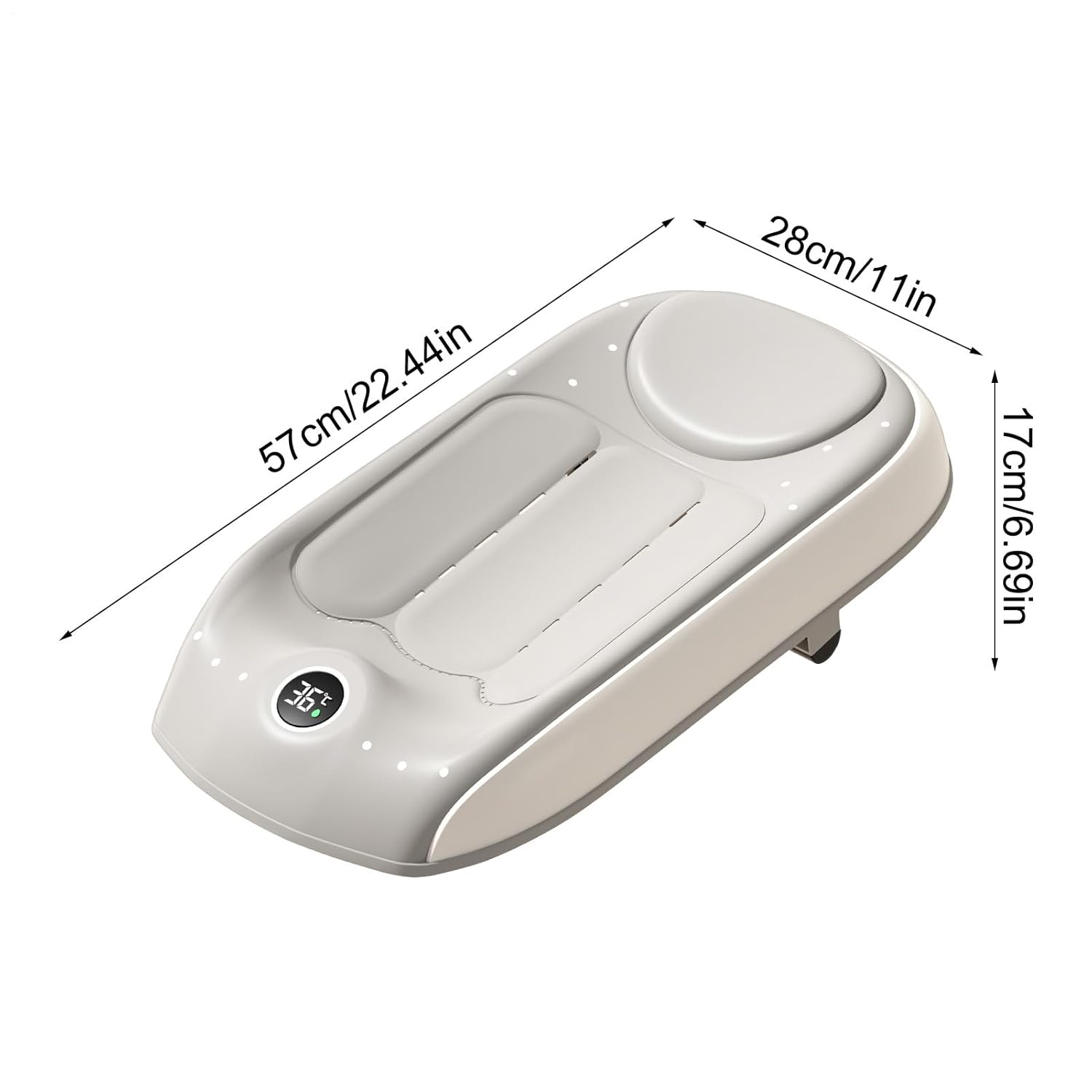 Kids Bath Tub – Reclining and Sitting Infant Tub with Temperature Sensitive Design | Adjustable Three Height Settings for Safe Comfortable Bathing At Home Or Travel Use