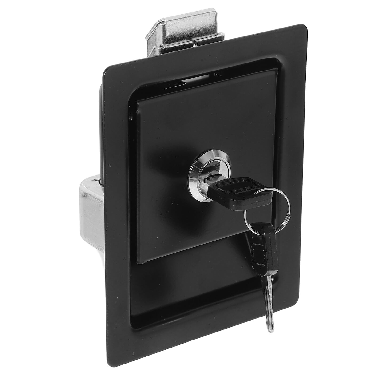 Serrure de porte haute résistance avec loquet noir en acier