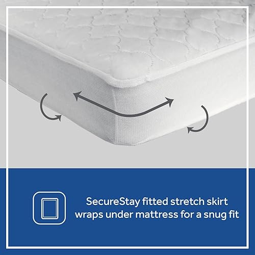 Miniatura 7 de Sealy Colchón Flex Cool transpirable hipoalergénico de 2 etapas doble firme impermeable para cuna de bebé y colchón de cama infantil y paquete de 2