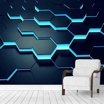 Amazon Co Jp シンプルなテクノロジーセンス装飾的な背景の壁の壁紙創造的な幾何学的なオフィスホテル X 58cm Diy 工具 ガーデン