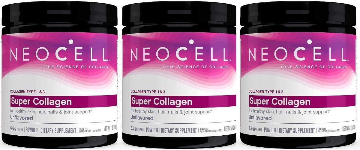 Amazon.com: NeoCell Super Collagen Peptides, 20g Collagen Peptides per ...