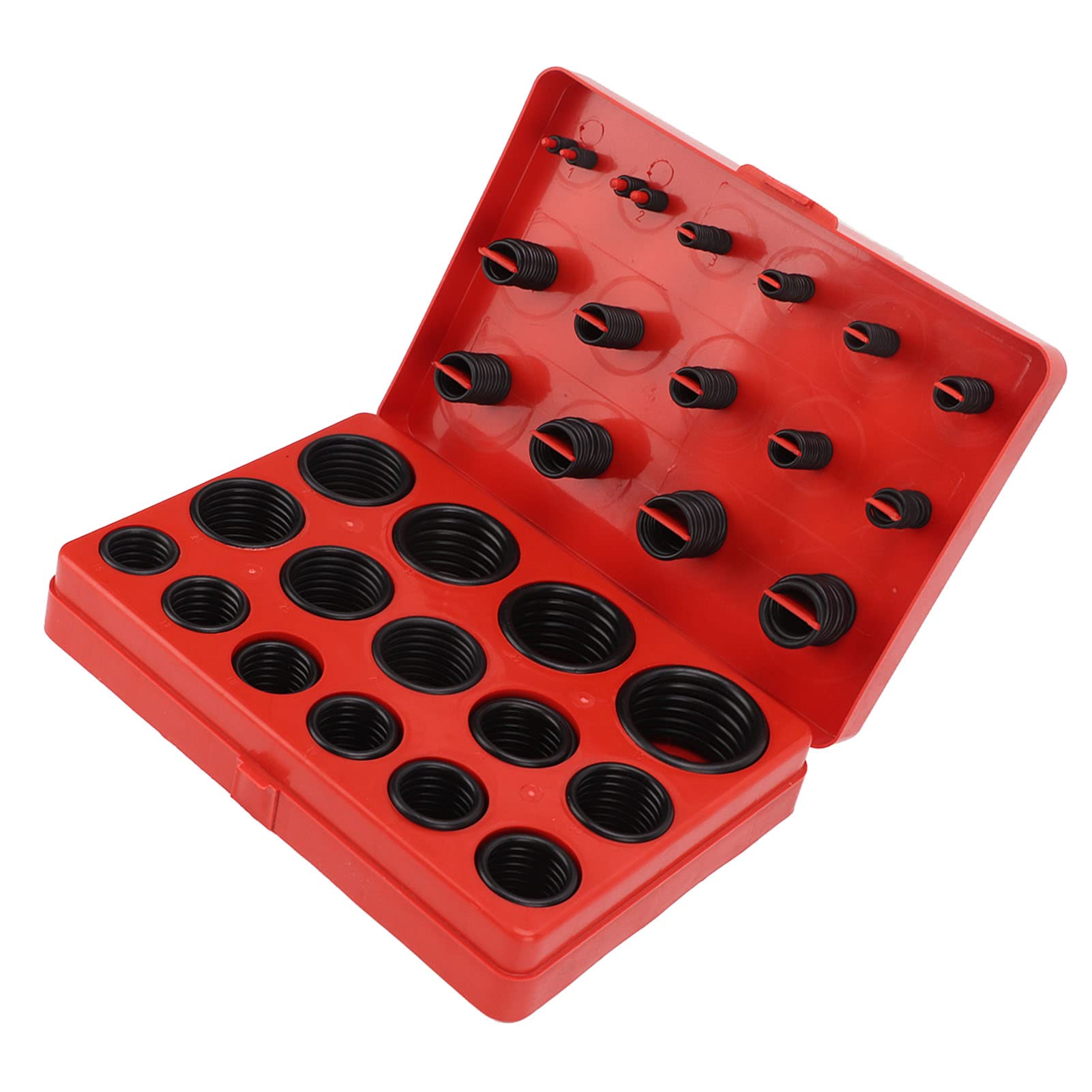 Kit de juntas tóricas universales, 347 piezas Kit de sellos de juntas tóricas de goma Juego surtido de juntas de arandela universal para maquinaria de grifos de tuberías