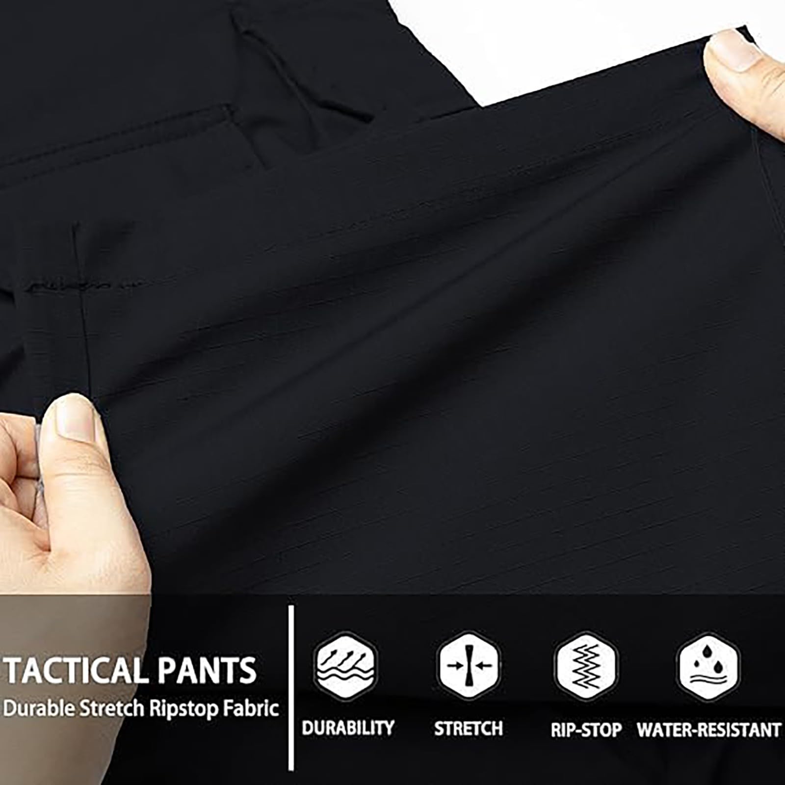 YRxUIAI Pantalon tactique d'été décontracté pour homme Pantalon de travail de combat multi-poches à séchage rapide Pantalon de survêtement tactique en plein air escalade