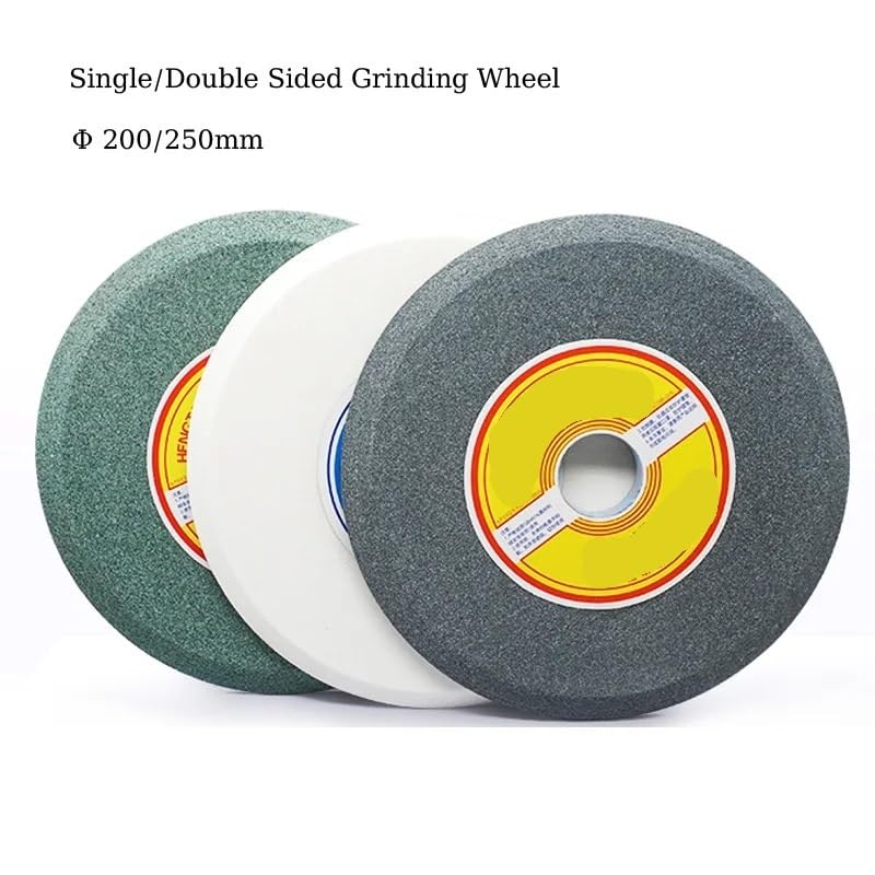 Double Single Beveled Edge Grinding Wheel, Big Abrasive Disc for Saw Blade Serrated Band Grit 46~120 1pcs(D-W-250x18x32 G60)