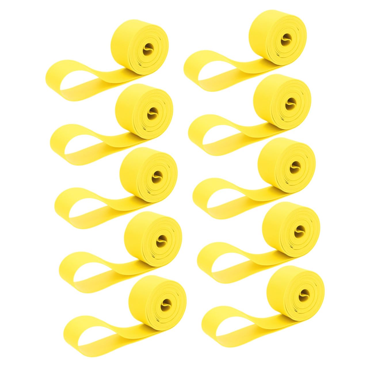 SUPVOX Bike Long-Distance Anti-Puncture Tire Pads 10pcs PVC Rim Strips Rim Tapes Rim Protective Tapes for Bicycles Rim Strips Set