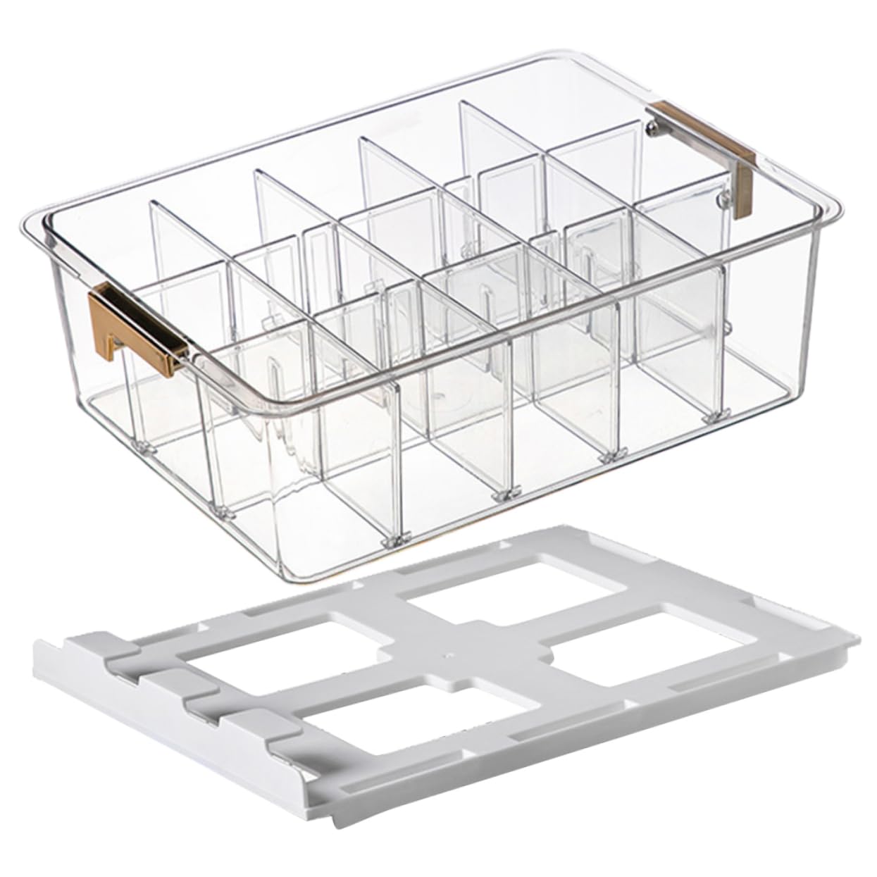 Alipis Scatola Organizer per Armadio Multi-griglia Coperchio Pet 6330