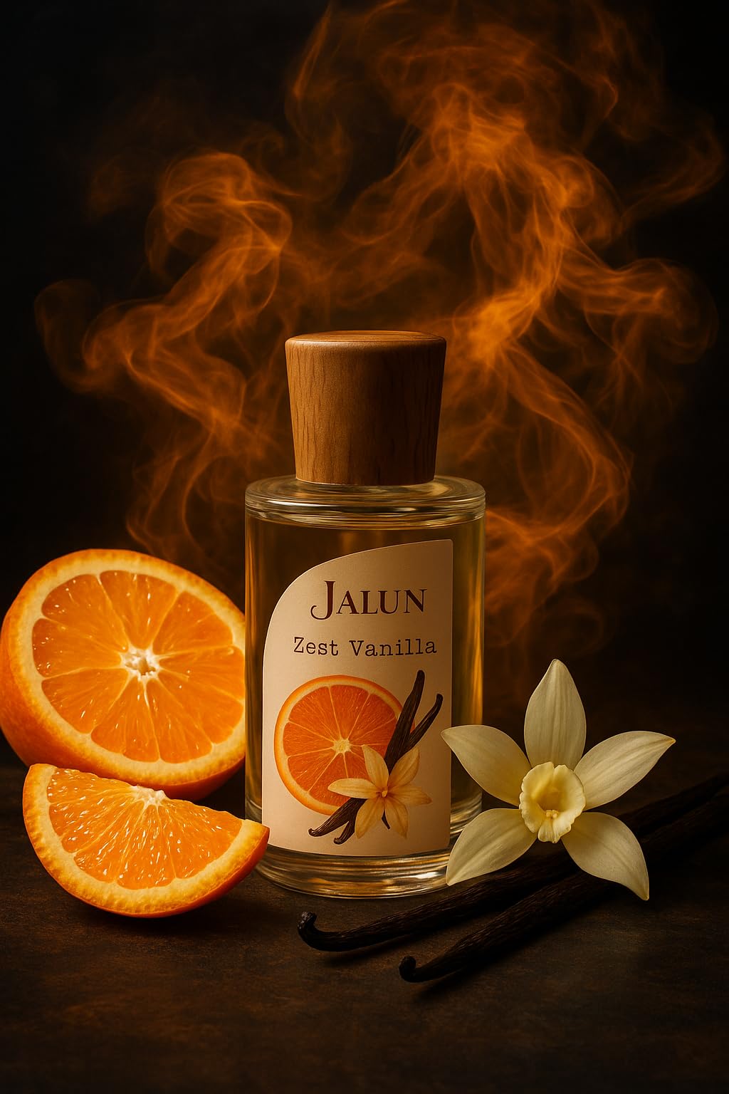 Jaliun Zest Vanilla Extrait de Parfum 100ml – Profumo Gourmand Agrumato | Note di arancia amara, panna montata e caramello. Extrait al 30%, dolce e burroso, ideale per chi ama i gourmand agrumati.