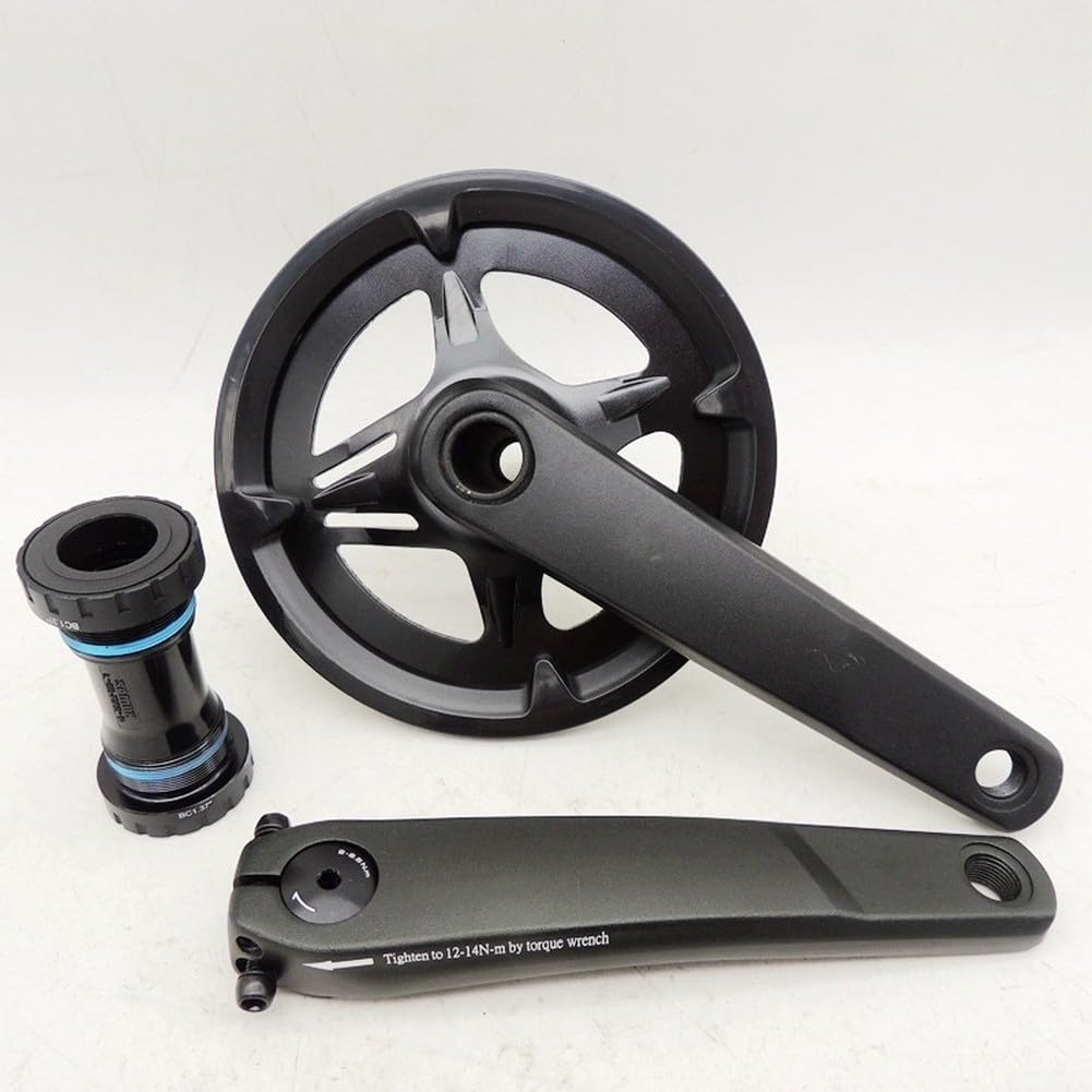 Guarnitura MTB in lega di alluminio da 75 mm con corona 40T stretta larga per Hollowtech, leggera per mountain bike, compatibile con movimento centrale BC1.37