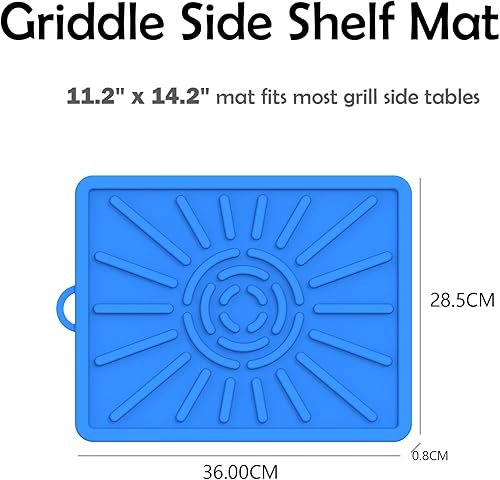 Miniatura 5 de Tapete para parrilla, tapete lateral para Blackstone, almohadilla de silicona para parrilla al aire libre, encimera de cocina, tapete de parrilla de
