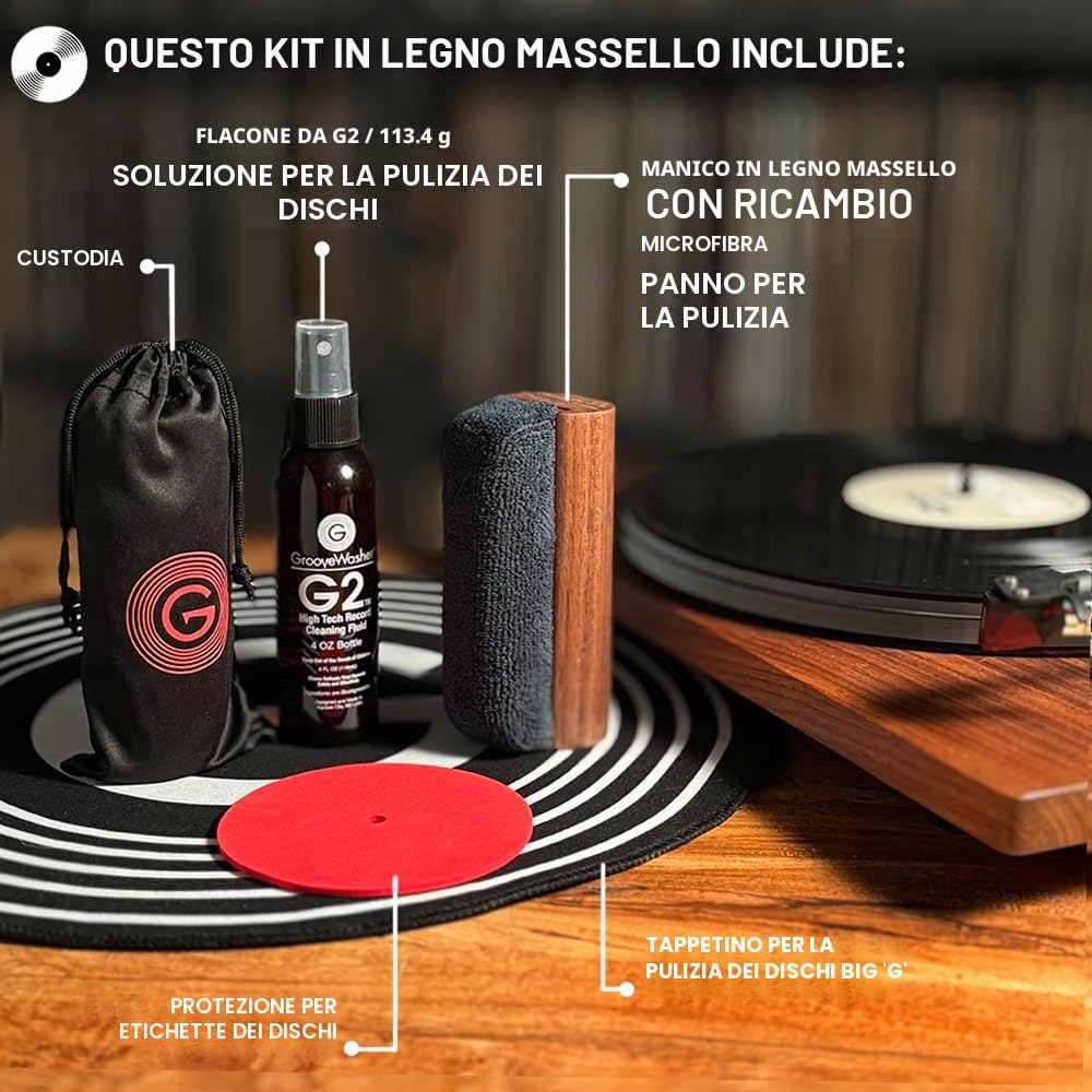 GrooveWasher - Registrazione Pulizia Kit - Nocciola